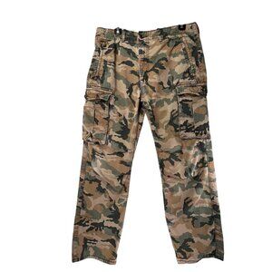 Levis Mens Camo Cargo Pants Relaxed Fit Cotton Blend Durable Casual Wear 32x30
